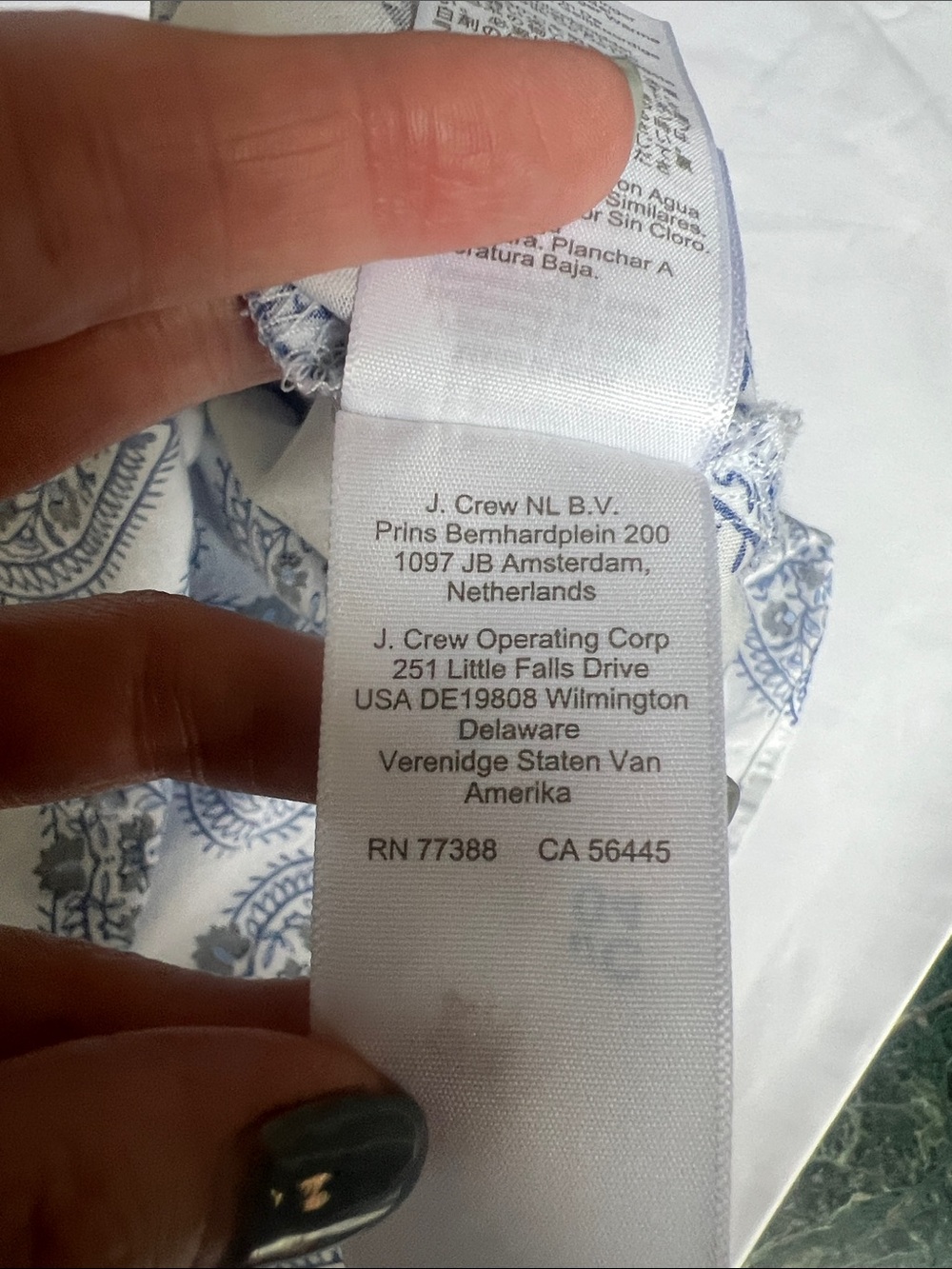 J Crew Women's Blue/White Cotton Tunic Dress Sz XS Boho Summer Beach Resort - Picture 10 of 13